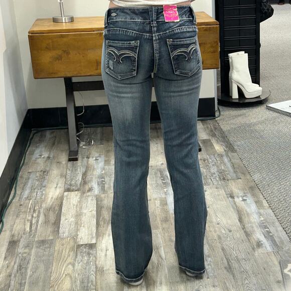 Y2K Low Rise Bootcut Jeans from Candies, Size 7 - Picture 3 of 6